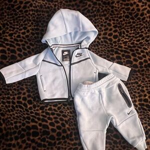 Nike Light Blue Infant Hoodie and Joggers